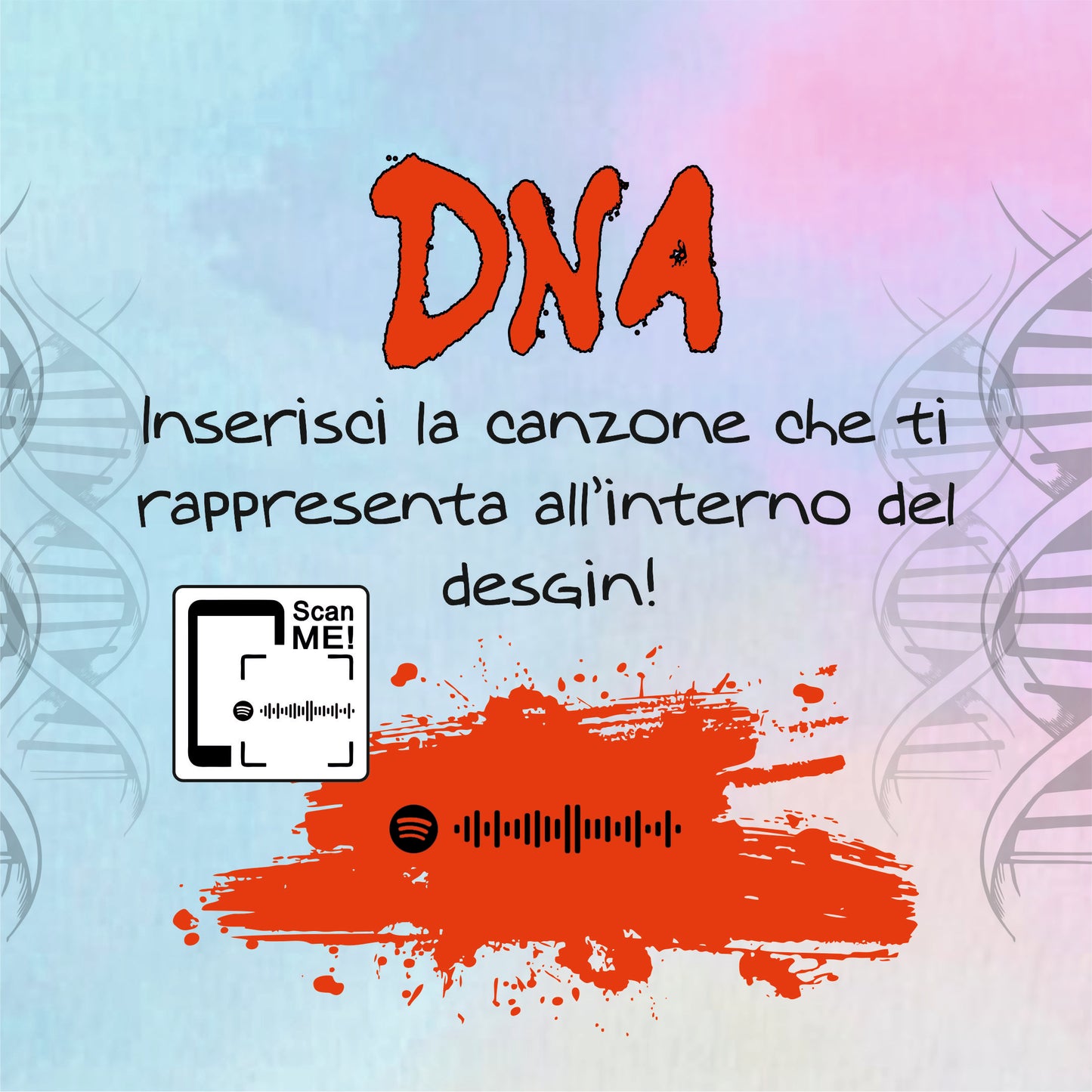 DNA writing | Felpa con cappuccio