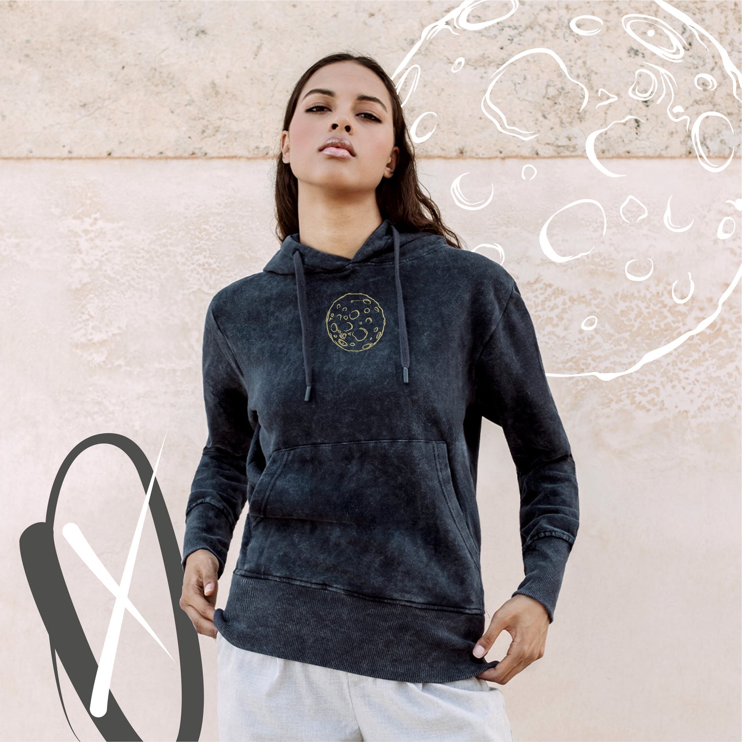 MOON | Felpa con cappuccio