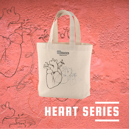 Heart | Shopper in cotone | 100grammi